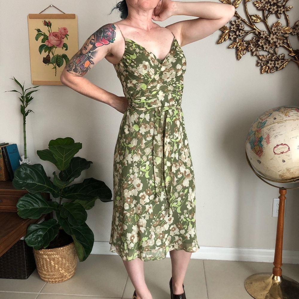 LOFT Silk Convertible Sash Tie Dress - Picture 8 of 8
